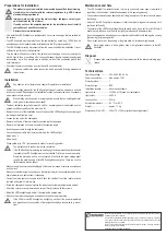 Preview for 4 page of Conrad 579107 Operating Instructions Manual