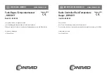 Предварительный просмотр 1 страницы Conrad 64 62 40 Important Information Manual