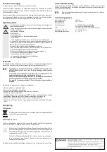 Preview for 8 page of Conrad 646603 Operating Instructions Manual