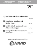 Conrad 67 20 91 Operating Instructions Manual preview