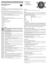 Preview for 3 page of Conrad 67 21 45 Operating Instructions Manual