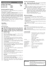 Предварительный просмотр 1 страницы Conrad 67 87 44 Operating Instructions