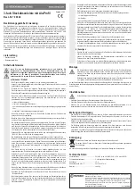 Предварительный просмотр 1 страницы Conrad 70 86 28 Operating Instructions