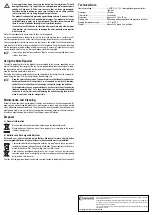 Preview for 4 page of Conrad 71 00 02 Operating Instructions Manual