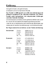 Preview for 4 page of Conrad 75 00 11 Operating Instructions Manual