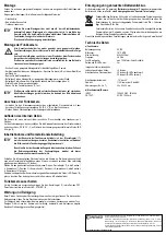 Предварительный просмотр 2 страницы Conrad 75 15 52 Operating Instructions Manual