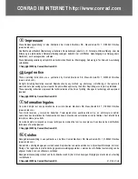 Предварительный просмотр 2 страницы Conrad 75 15 57 Operating Instructions Manual