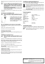 Предварительный просмотр 8 страницы Conrad 75 16 17 Operating Instructions Manual