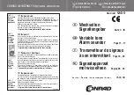 Preview for 1 page of Conrad 75 18 39 Operating Instructions Manual