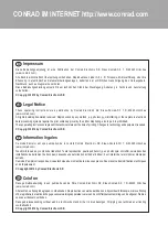 Предварительный просмотр 132 страницы Conrad 75 26 88 Operation Instructions Manual