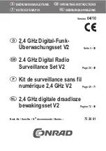 Предварительный просмотр 1 страницы Conrad 752001 Operating Instructions Manual