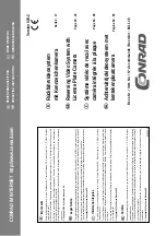 Предварительный просмотр 1 страницы Conrad 84 11 48 Operating Instructions Manual