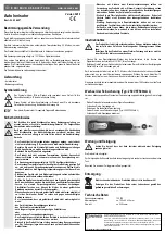 Предварительный просмотр 1 страницы Conrad 85 64 97 Operating Instructions