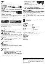 Preview for 4 page of Conrad 85 72 14 Operating Instructions Manual