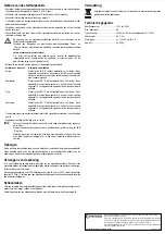 Предварительный просмотр 8 страницы Conrad 85 73 21 Operating Instructions Manual