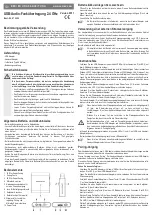 Предварительный просмотр 1 страницы Conrad 87 22 22 Operating Instructions Manual