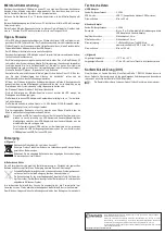 Preview for 2 page of Conrad 87 22 22 Operating Instructions Manual