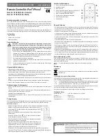 Preview for 1 page of Conrad 87 84 66 Operating Instructions