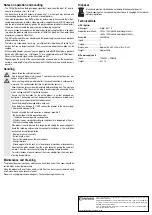 Preview for 4 page of Conrad 97 25 14 Operating Instructions Manual