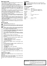 Preview for 8 page of Conrad 97 25 14 Operating Instructions Manual