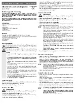 Preview for 1 page of Conrad 97 25 87 Operating Instructions Manual