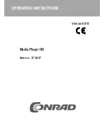 Предварительный просмотр 1 страницы Conrad 97 36 97 Operating Instructions Manual