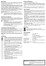 Предварительный просмотр 2 страницы Conrad 97 54 18 Operating Instructions Manual