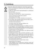 Предварительный просмотр 26 страницы Conrad 98 69 22 Operating Instructions Manual