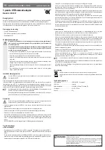 Preview for 4 page of Conrad 98 93 37 Operating Instructions