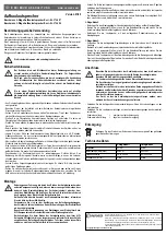 Предварительный просмотр 1 страницы Conrad Boschmann PR-222 Operating Instructions