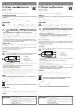 Preview for 1 page of Conrad FC-20 Operating Instructions