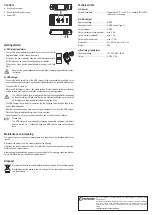 Предварительный просмотр 4 страницы Conrad FPS-3500/4 Operating Instructions Manual