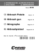 Conrad GUN HP 1200 Operating Instructions Manual предпросмотр