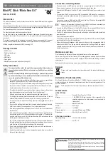 Предварительный просмотр 2 страницы Conrad Minix Neo G4 Operating Instructions