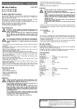 Предварительный просмотр 1 страницы Conrad MPA 12.2 MkIII Operating Instructions