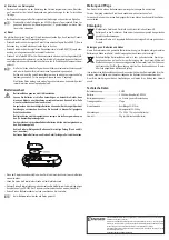 Preview for 2 page of Conrad P084C Operating Instructions Manual