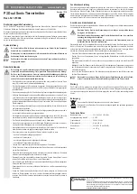 Предварительный просмотр 1 страницы Conrad P3 Operating Instructions