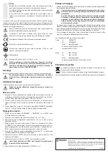 Предварительный просмотр 6 страницы Conrad PSW160-7.2 Operating Instructions Manual