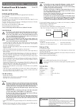 Conrad Raveland Boom 80 Operating Instructions preview