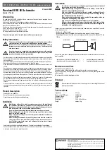 Preview for 2 page of Conrad Raveland BRR 80 Operating Instructions