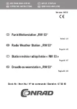 Conrad RW 53 Operating Instructions Manual preview