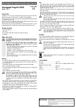 Предварительный просмотр 2 страницы Conrad Soundgraph FingerVU 895S Operating Instructions