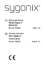 Предварительный просмотр 1 страницы Conrad sygonix 2525292 Operating Instructions Manual