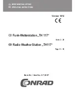 Conrad TH117 Operating Instructions Manual preview