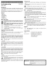 Предварительный просмотр 2 страницы Conrad TK-3008-4 Operating Instructions