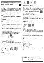 Предварительный просмотр 2 страницы Conrad TLC200 Operating Instructions