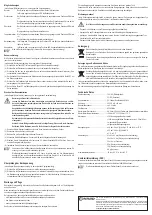 Preview for 2 page of Conrad TP-90 Operating Instructions Manual