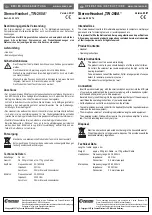 Conrad TW-260A Operating Instructions preview