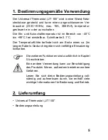 Preview for 5 page of Conrad UT 100 Operating Instructions Manual