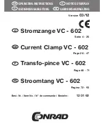 Conrad VC-602 Operating Instructions Manual предпросмотр